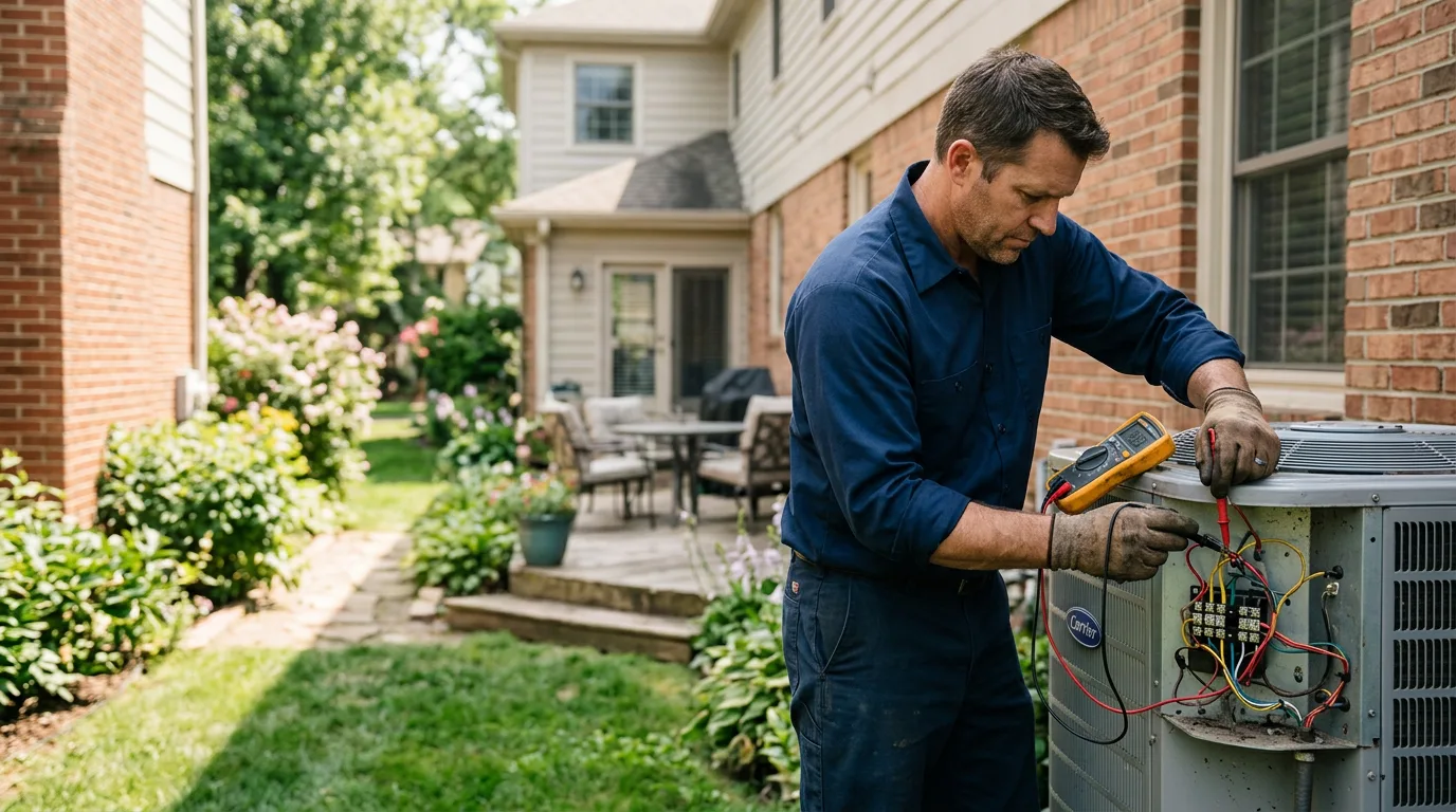 HVAC technician working near Camp Hill, AL